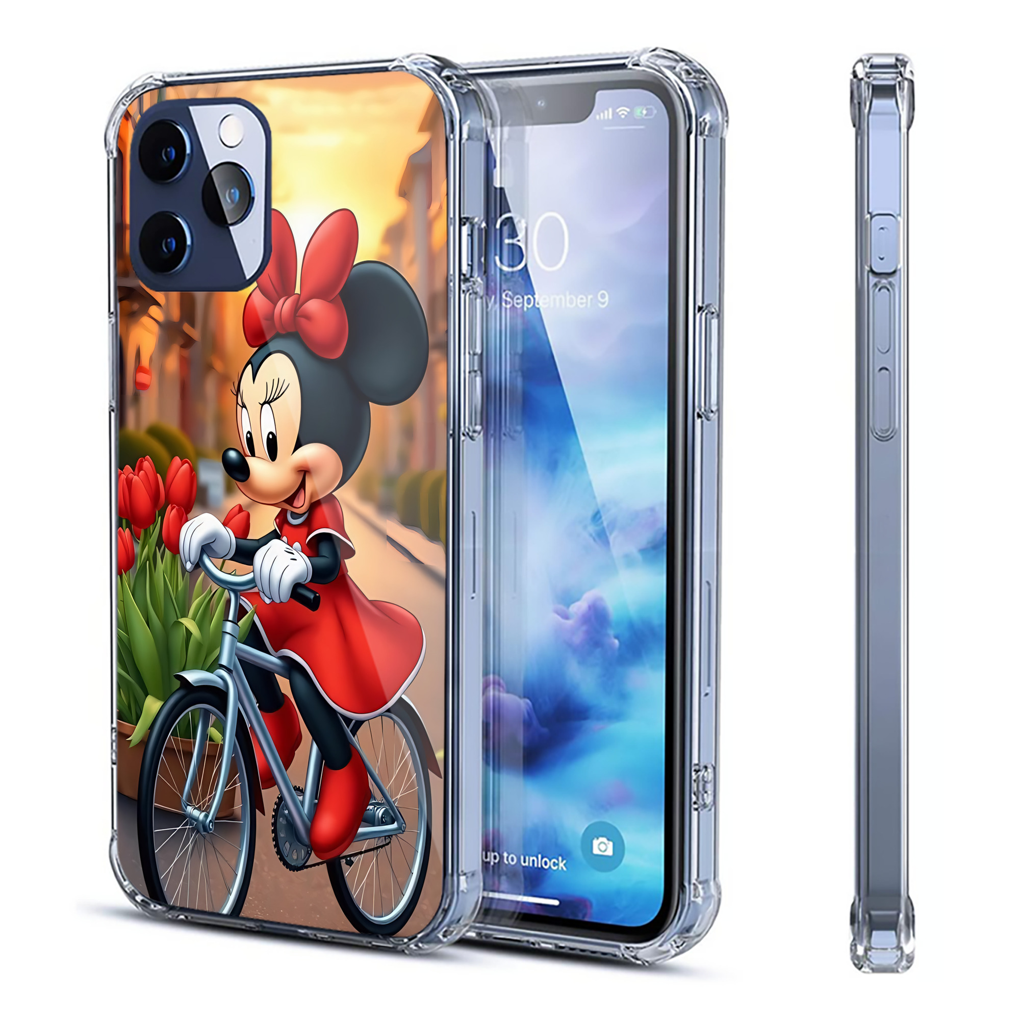 ミッキーマウス Mickey Mouse 【iPhone 12シリーズ対応】透明スマホケース（クリアソフトケース）